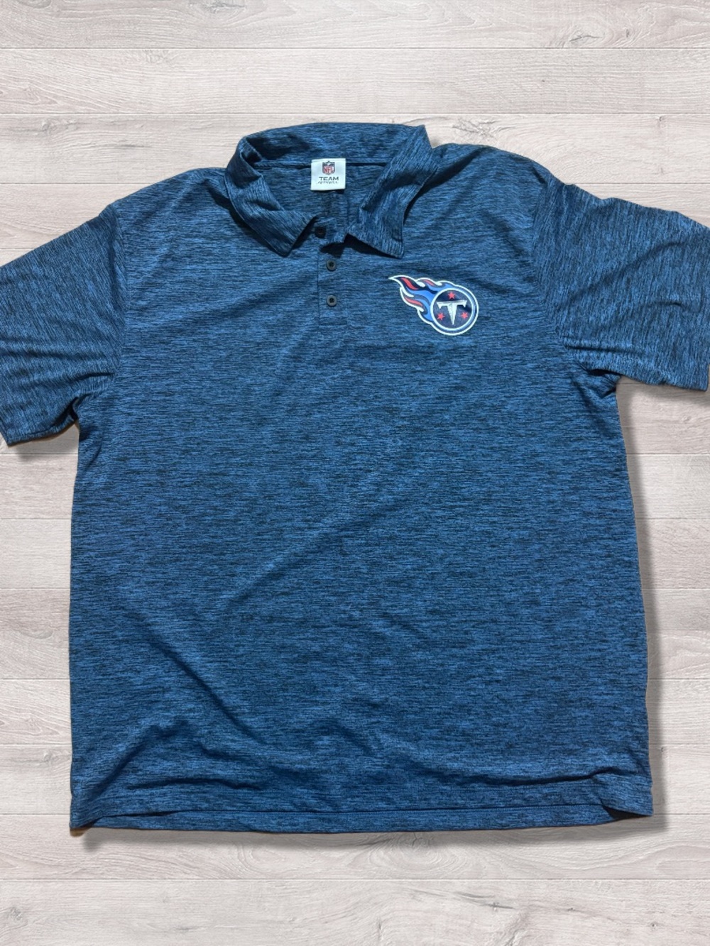 Augusta Sportswear NFL Tennessee Titans Athletic Blue Polo Shirt Men’s Medium
